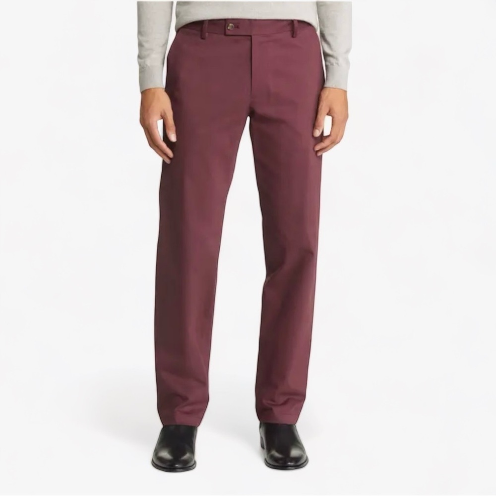 Ike Behar Men Bianchi Berry Flat Front Dress Suit Slacks Pants 36”x34” NWT $245